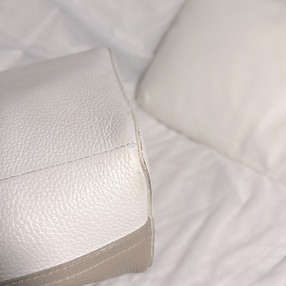 BOTKIER Two-Tone Colorblock Leather Bucket Bag - Picture 7 of 10